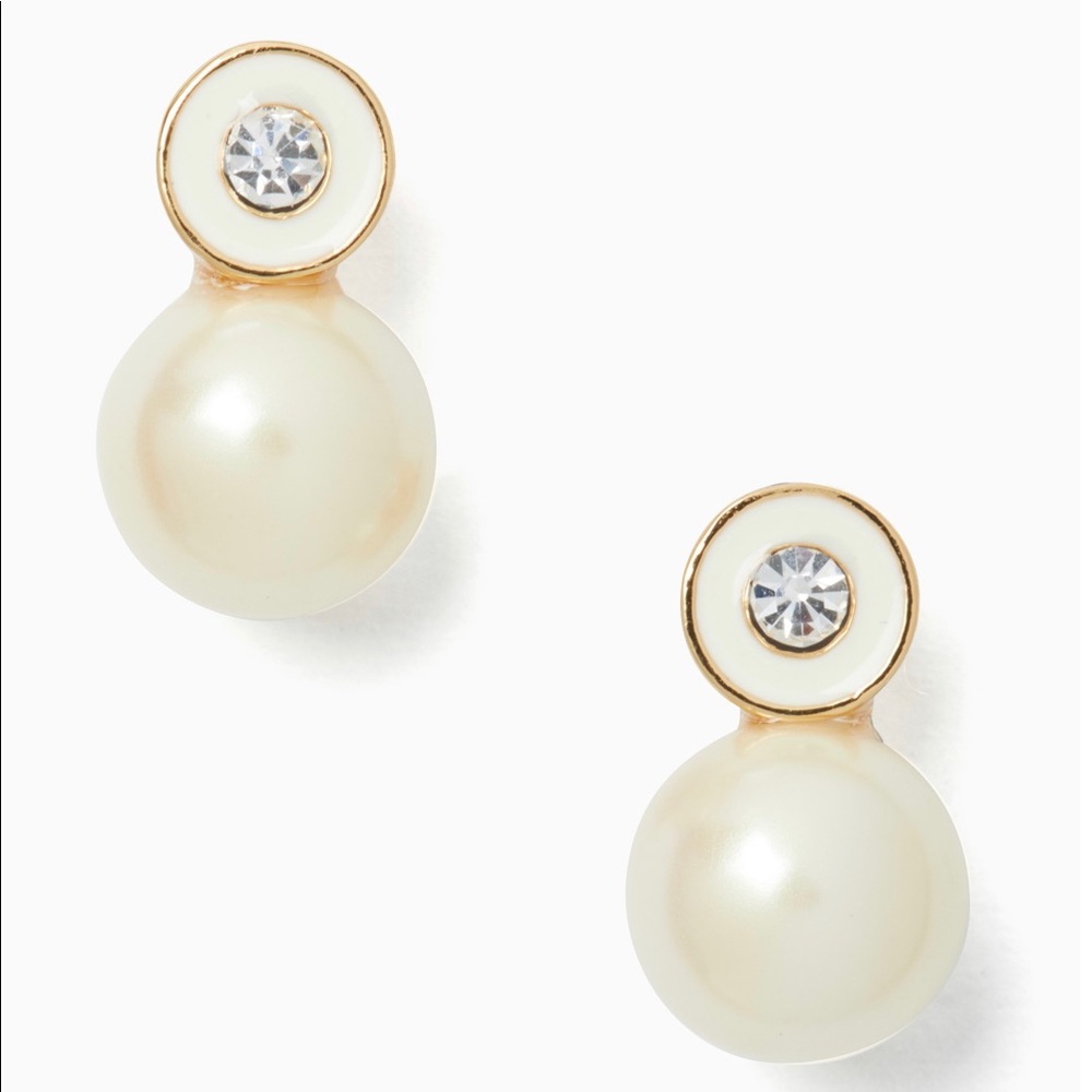 NWT•KATE SPADE GOLDEN PEARL EARRINGS